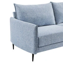 Bari Flax Blue Fabric Sofa -Daals Shop AYSF 08 BLUEFAB detail1
