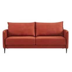 Bari Burnt Ochre Fabric Sofa -Daals Shop AYSF 08 ORANGEFAB 3ST 1