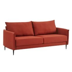Bari Burnt Ochre Fabric Sofa -Daals Shop AYSF 08 ORANGEFAB 3ST 2