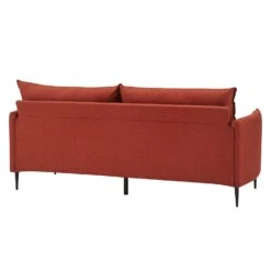 Bari Burnt Ochre Fabric Sofa -Daals Shop AYSF 08 ORANGEFAB 3ST 3