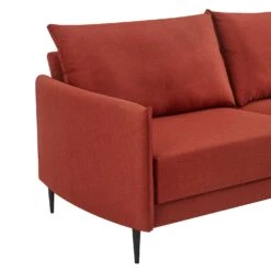 Bari Burnt Ochre Fabric Sofa -Daals Shop AYSF 08 ORANGEFAB detail1