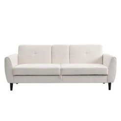 Latimer Beige Woven Fabric 3-Seater Storage Sofa Bed -Daals Shop AYSF 09 BEIGEWOVEN 3ST WB1