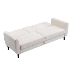 Latimer Beige Woven Fabric 3-Seater Storage Sofa Bed -Daals Shop AYSF 09 BEIGEWOVEN 3ST WB5