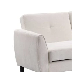 Latimer Beige Woven Fabric 3-Seater Storage Sofa Bed -Daals Shop AYSF 09 BEIGEWOVEN 3ST detail1