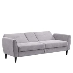 Latimer Light Grey Brushed Fabric 3-Seater Storage Sofa Bed -Daals Shop AYSF 09 LGREYFAB 3ST WB4