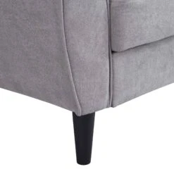 Latimer Light Grey Brushed Fabric 3-Seater Storage Sofa Bed -Daals Shop AYSF 09 LGREYFAB 3ST detail3