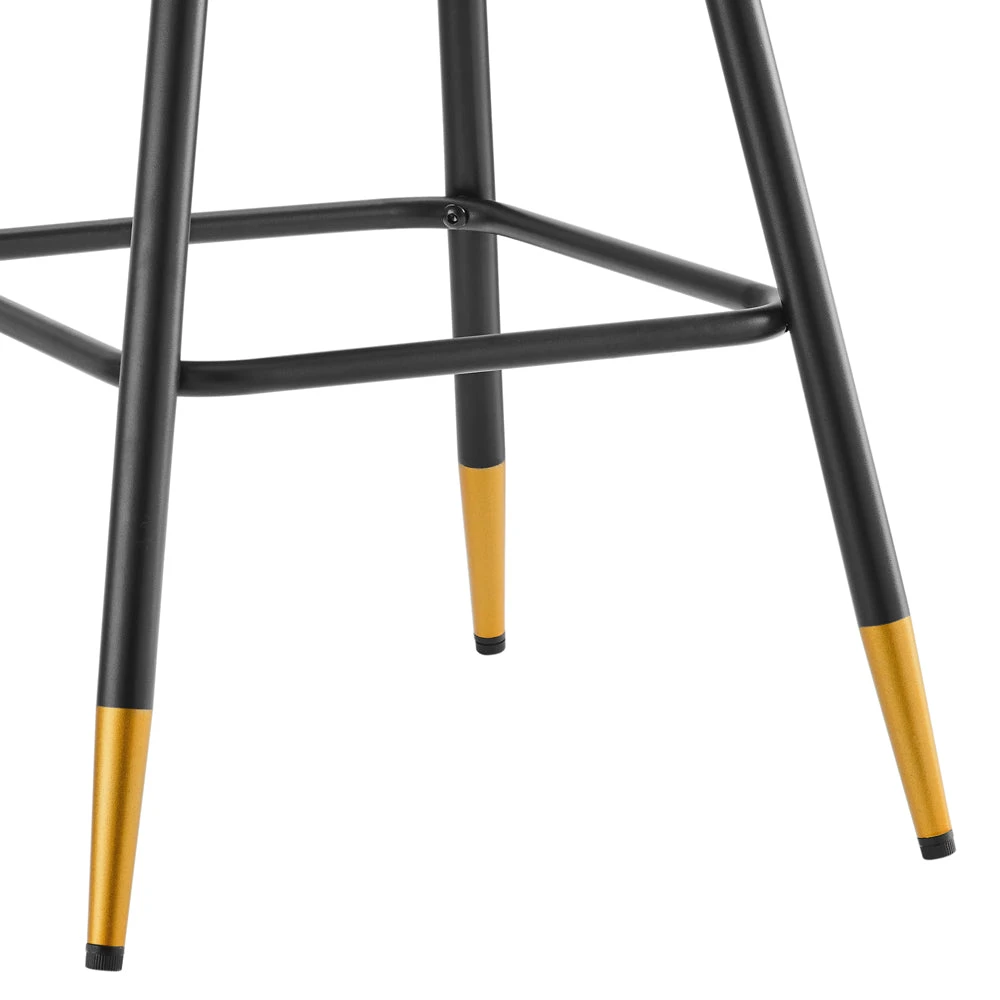 Charlecote Set Of 2 Dark Grey Velvet Upholstered Bar Stools 12 Charlecote Set Of 2 Dark Grey Velvet Upholstered Bar Stools - Image 10