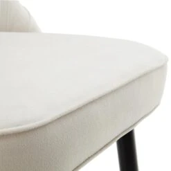 Miyae Set Of 2 Pleated Champagne Beige Velvet Upholstered Counter Stools -Daals Shop BCH 2148 CHAMP VEL 2P detail4