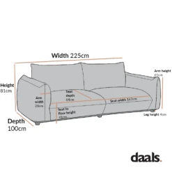 Gianni Three Seater Sofa, Rust Velvet -Daals Shop BO 9678 3ST f9310f14 e4ec 436a 833c 319404f9d207