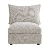 Byron Pillow Edge Mist Grey Boucle Modular Sofa, 1 Seater Armless -Daals Shop BOSF 7053 GREY BOU 1