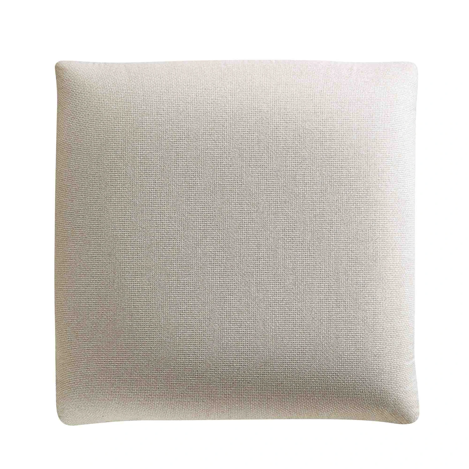 Gianni Pouffe, Beige Woven Fabric 9 Gianni Pouffe, Beige Woven Fabric - Image 7