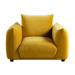 Gianni Armchair, Goldenrod Velvet -Daals Shop BOSF 9678 GOLD VEL 1ST WB1