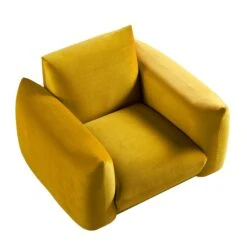 Gianni Armchair, Goldenrod Velvet -Daals Shop BOSF 9678 GOLD VEL 1ST WB3