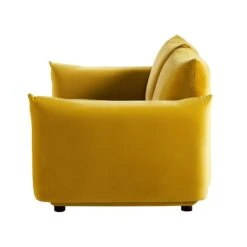 Gianni Two Seater Sofa, Goldenrod Velvet 26 Gianni Two Seater Sofa, Goldenrod Velvet -Daals Shop BOSF 9678 GOLD VEL 2ST WB5