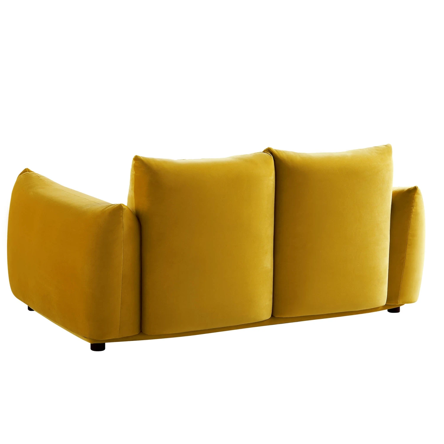 Gianni Two Seater Sofa, Goldenrod Velvet 13 Gianni Two Seater Sofa, Goldenrod Velvet - Image 11