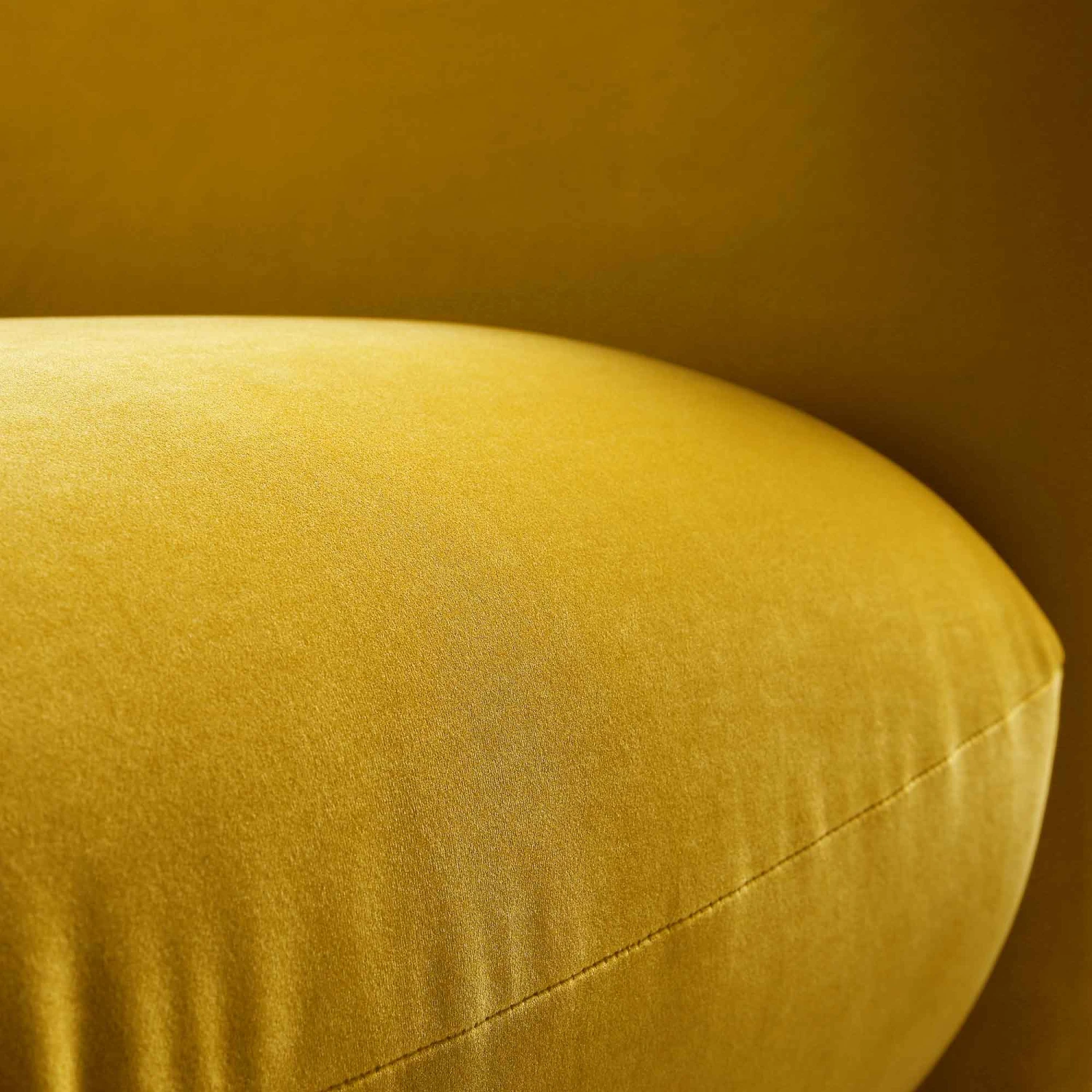 Gianni Two Seater Sofa, Goldenrod Velvet 17 Gianni Two Seater Sofa, Goldenrod Velvet - Image 15