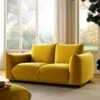 Gianni Two Seater Sofa, Goldenrod Velvet 1 Gianni Two Seater Sofa, Goldenrod Velvet -Daals Shop BOSF 9678 GOLD VEL 2ST main