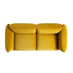 Gianni Three Seater Sofa, Goldenrod Velvet 21 Gianni Three Seater Sofa, Goldenrod Velvet -Daals Shop BOSF 9678 GOLD VEL 3ST WB3