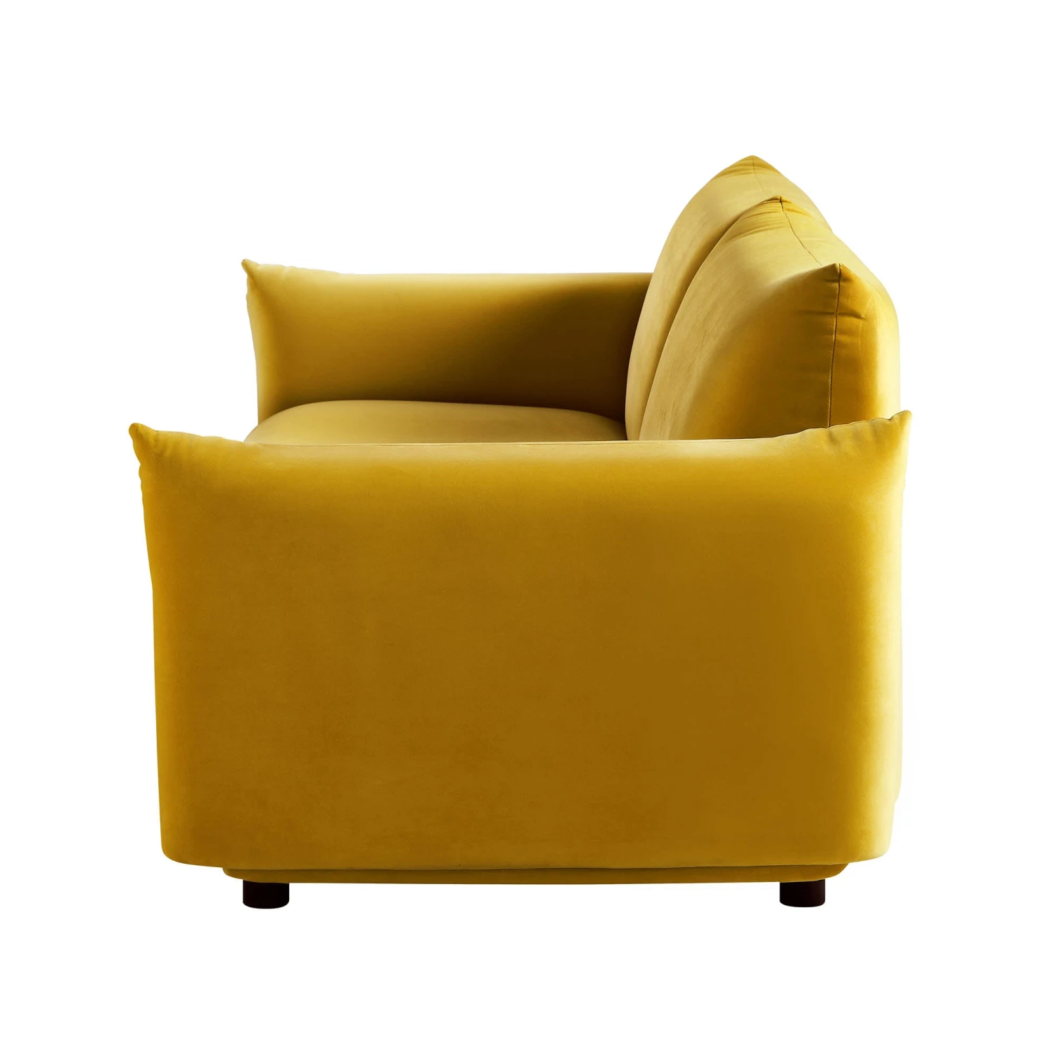 Gianni Three Seater Sofa, Goldenrod Velvet 11 Gianni Three Seater Sofa, Goldenrod Velvet - Image 9