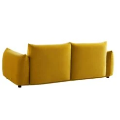 Gianni Three Seater Sofa, Goldenrod Velvet 24 Gianni Three Seater Sofa, Goldenrod Velvet -Daals Shop BOSF 9678 GOLD VEL 3ST WB6