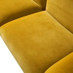 Gianni Three Seater Sofa, Goldenrod Velvet 26 Gianni Three Seater Sofa, Goldenrod Velvet -Daals Shop BOSF 9678 GOLD VEL 3ST detail2