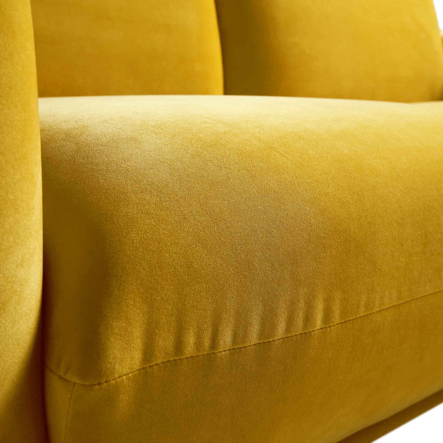 Gianni Three Seater Sofa, Goldenrod Velvet 15 Gianni Three Seater Sofa, Goldenrod Velvet - Image 13