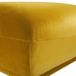 Gianni Pouffe, Goldenrod Velvet 21 Gianni Pouffe, Goldenrod Velvet -Daals Shop BOSF 9678 GOLD VEL STOOL detail1