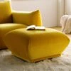 Gianni Pouffe, Goldenrod Velvet -Daals Shop BOSF 9678 GOLD VEL STOOL main