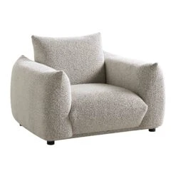 Gianni Armchair, Mist Grey Boucle -Daals Shop BOSF 9678 GREY BOU 1ST WB2