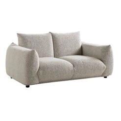 Gianni Two Seater Sofa, Mist Grey Boucle -Daals Shop BOSF 9678 GREY BOU 2ST WB2