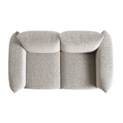 Gianni Two Seater Sofa, Mist Grey Boucle -Daals Shop BOSF 9678 GREY BOU 2ST WB3