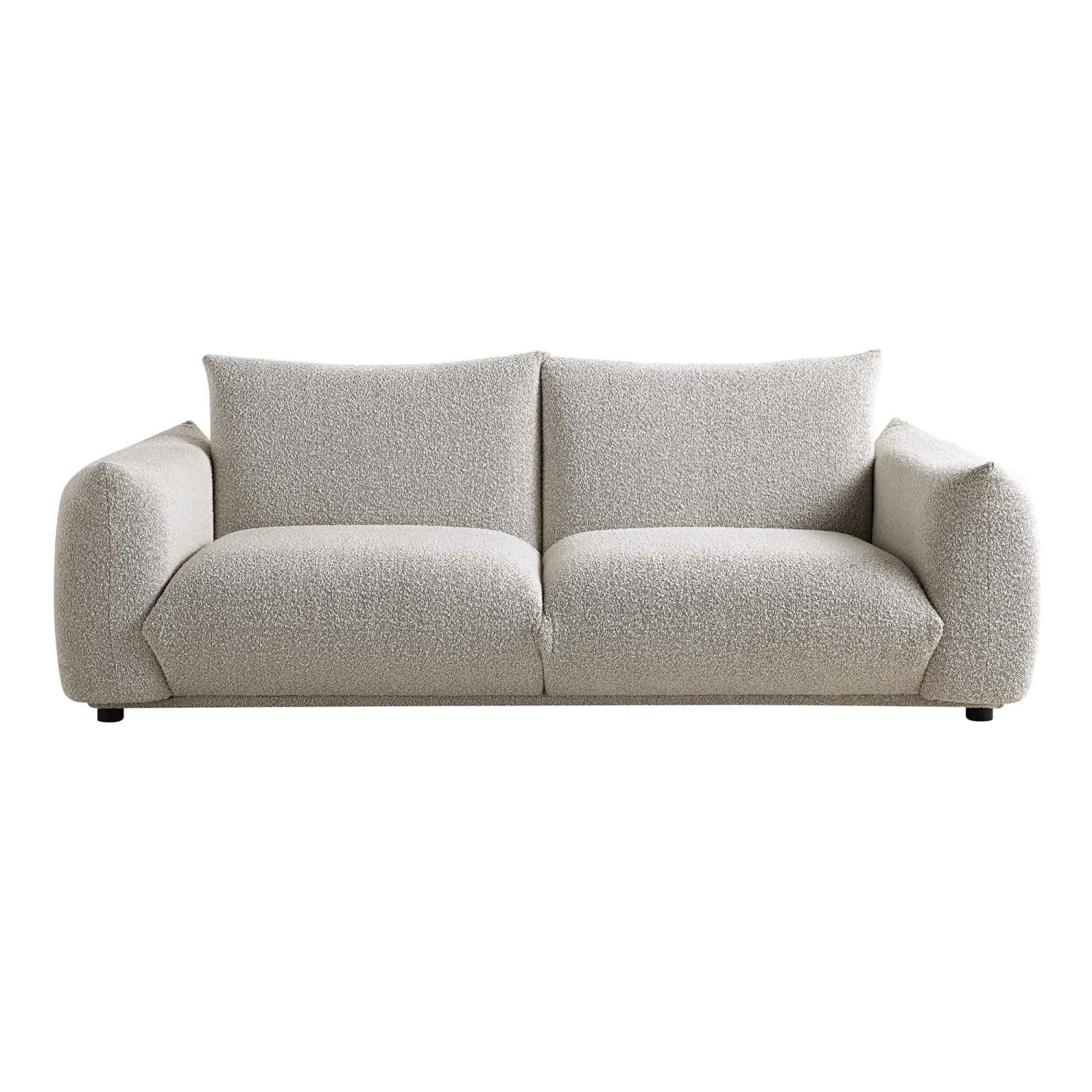 Gianni Three Seater Sofa, Mist Grey Boucle 7 Gianni Three Seater Sofa, Mist Grey Boucle - Image 5