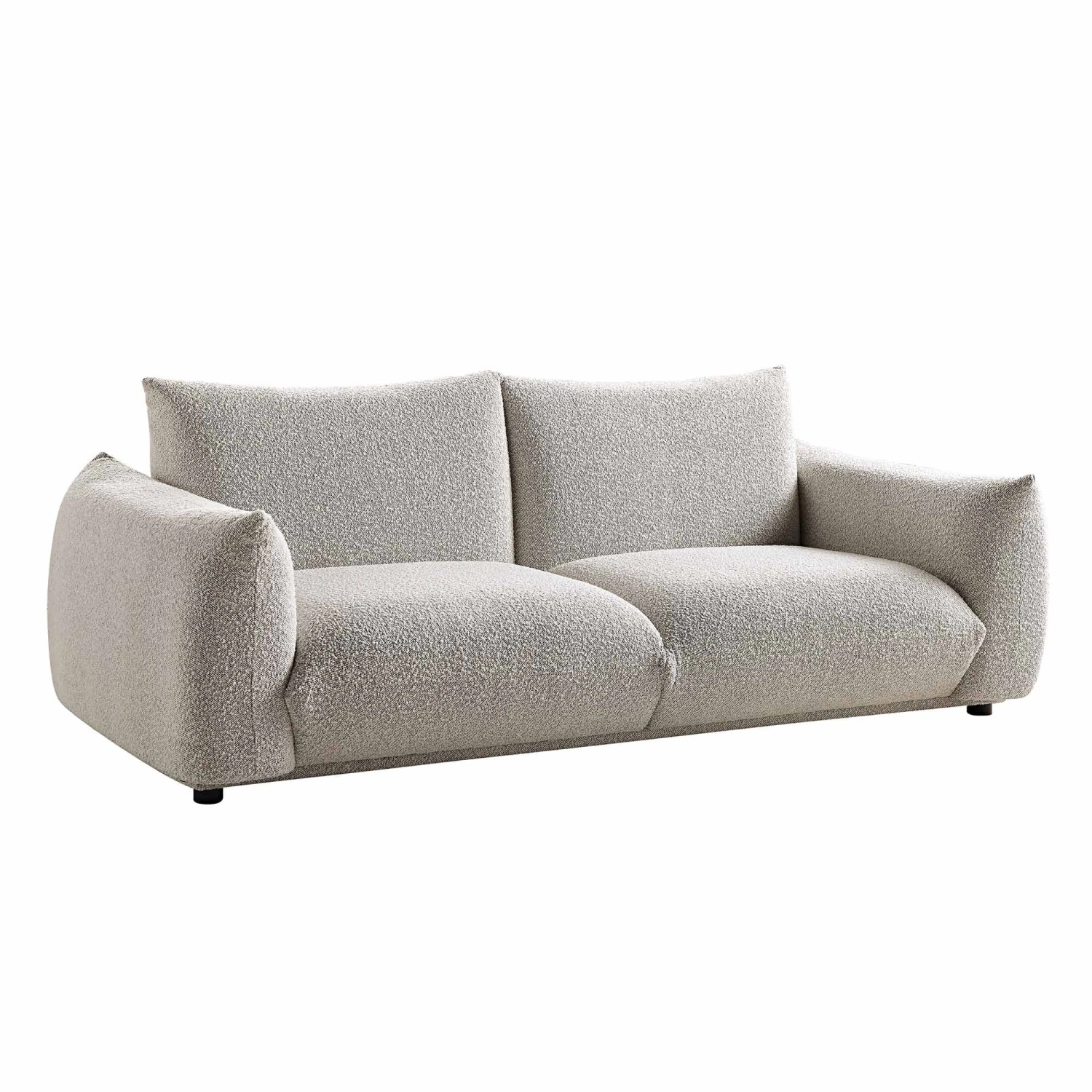 Gianni Three Seater Sofa, Mist Grey Boucle 9 Gianni Three Seater Sofa, Mist Grey Boucle - Image 7