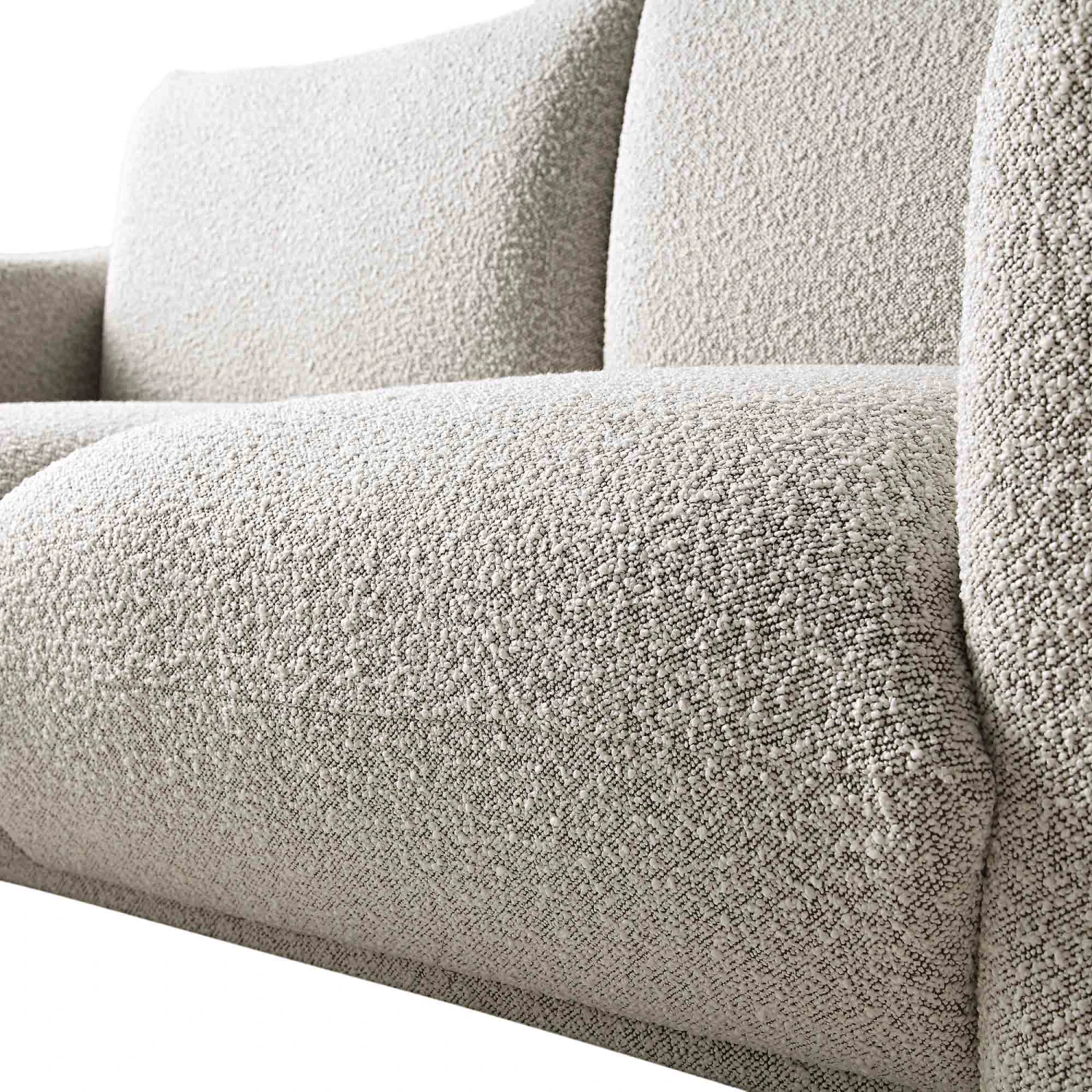 Gianni Three Seater Sofa, Mist Grey Boucle 15 Gianni Three Seater Sofa, Mist Grey Boucle - Image 13