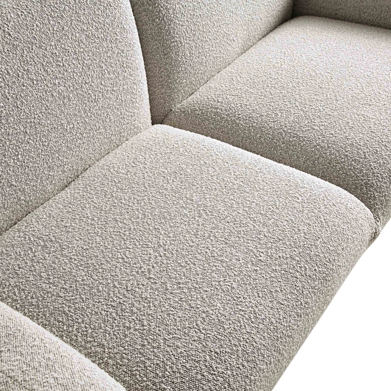 Gianni Three Seater Sofa, Mist Grey Boucle 16 Gianni Three Seater Sofa, Mist Grey Boucle - Image 14