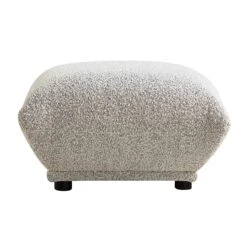 Gianni Pouffe, Mist Grey Boucle -Daals Shop BOSF 9678 GREY BOU STOOL WB1