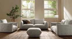 Gianni Three Seater Sofa, Mist Grey Boucle 20 Gianni Three Seater Sofa, Mist Grey Boucle -Daals Shop BOSF 9678 GREY BOU groupscene1