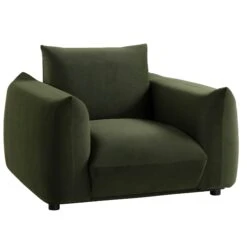 Gianni Armchair, Moss Green Velvet -Daals Shop BOSF 9678 MOSS VEL 1ST WB2