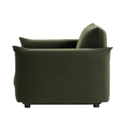 Gianni Armchair, Moss Green Velvet -Daals Shop BOSF 9678 MOSS VEL 1ST WB6