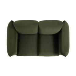Gianni Two Seater Sofa, Moss Green Velvet -Daals Shop BOSF 9678 MOSS VEL 2ST WB3