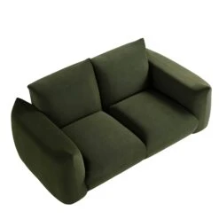 Gianni Two Seater Sofa, Moss Green Velvet -Daals Shop BOSF 9678 MOSS VEL 2ST WB4