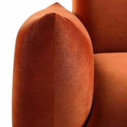 Gianni Three Seater Sofa, Rust Velvet -Daals Shop BOSF 9678 RUST VEL 3ST detail2