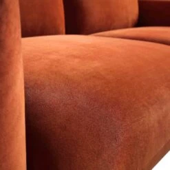 Gianni Three Seater Sofa, Rust Velvet -Daals Shop BOSF 9678 RUST VEL 3ST detail5