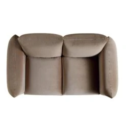 Gianni Two Seater Sofa, Mink Velvet -Daals Shop BOSF 9678 TAUPE VEL 2ST WB3