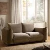 Gianni Two Seater Sofa, Mink Velvet -Daals Shop BOSF 9678 TAUPE VEL 2ST main