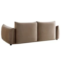 Gianni Three Seater Sofa, Mink Velvet -Daals Shop BOSF 9678 TAUPE VEL 3ST WB5