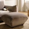 Gianni Pouffe, Mink Velvet -Daals Shop BOSF 9678 TAUPE VEL STOOL main