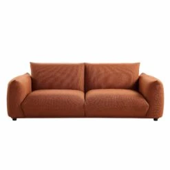 Gianni Three Seater Sofa, Terracotta Fabric -Daals Shop BOSF 9678 TERRA LIN 3ST WB1