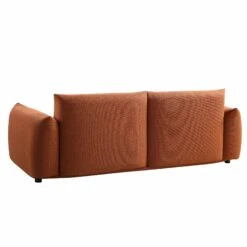 Gianni Three Seater Sofa, Terracotta Fabric -Daals Shop BOSF 9678 TERRA LIN 3ST WB5