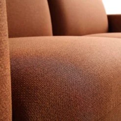 Gianni Three Seater Sofa, Terracotta Fabric -Daals Shop BOSF 9678 TERRA LIN 3ST detail4